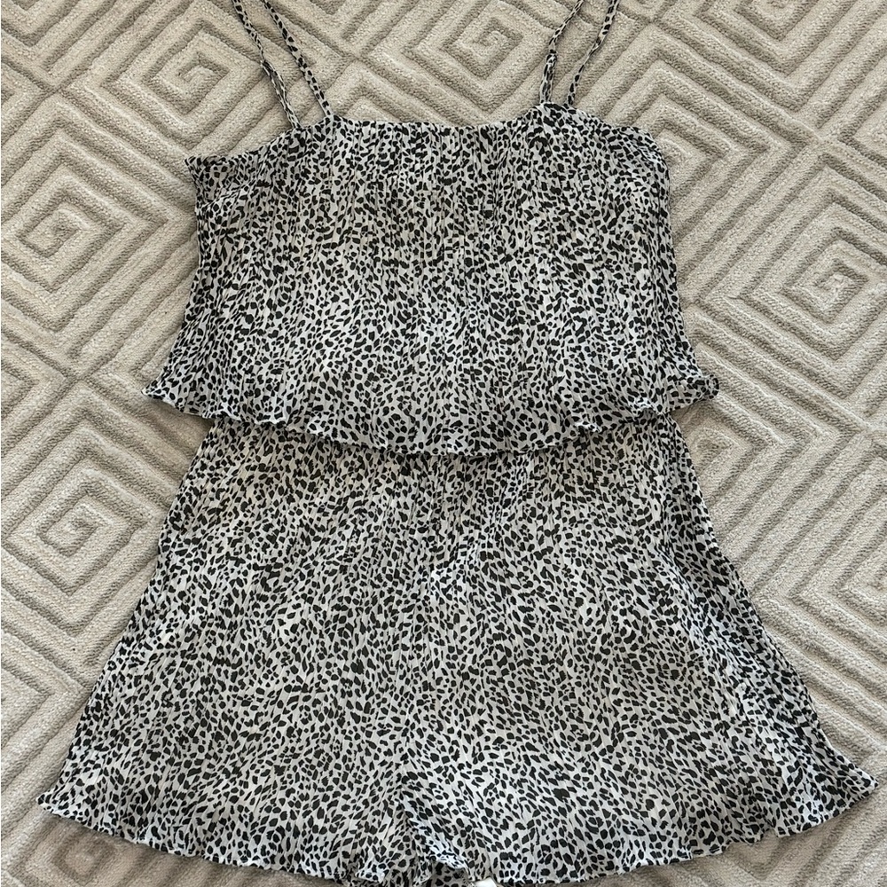 Leopard Print Romper